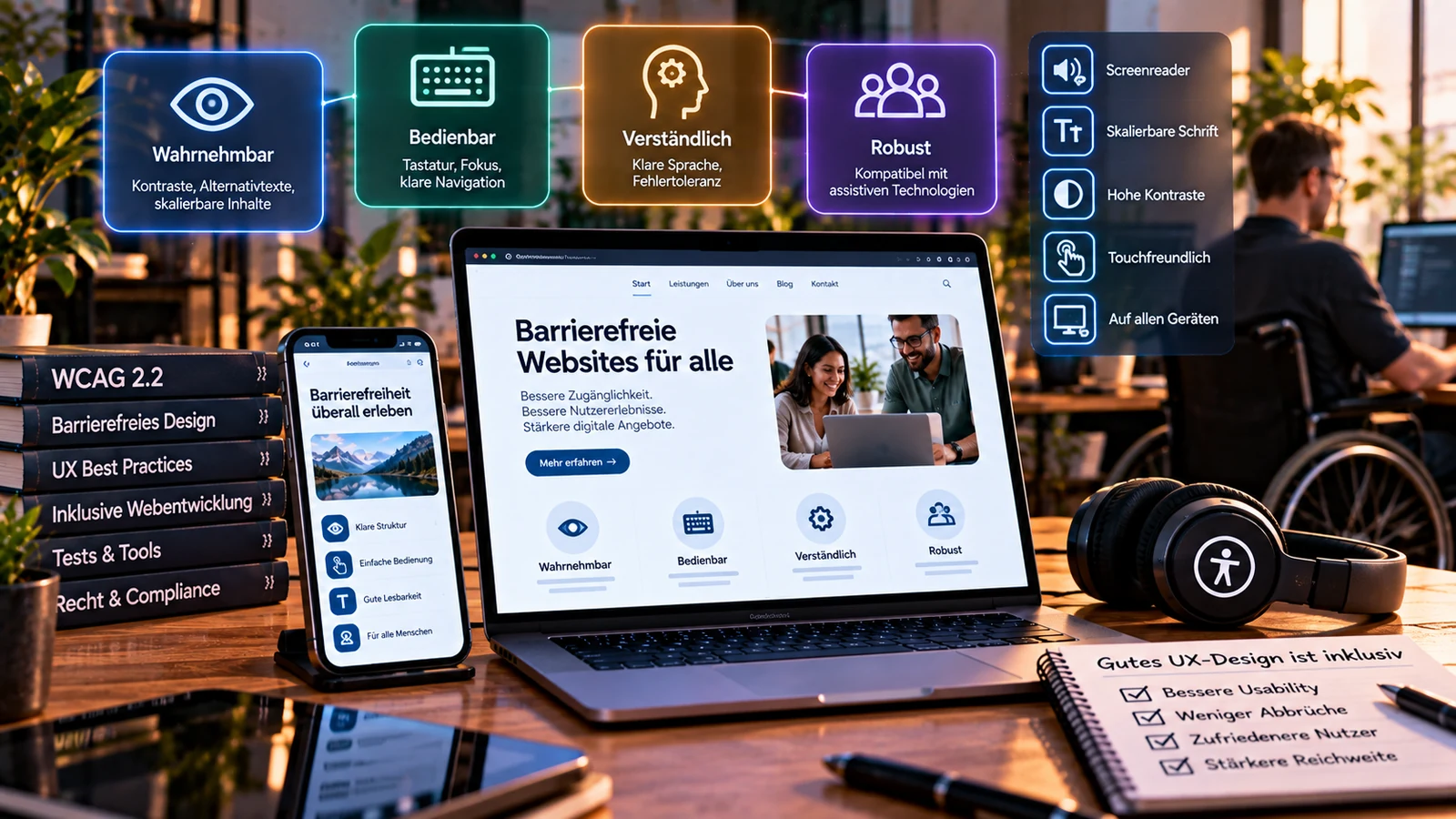 Allgemeines Titelbild zum Artikel „Barrierefreiheit 2026: Warum WCAG 2.2 auch gutes UX-Design ist“