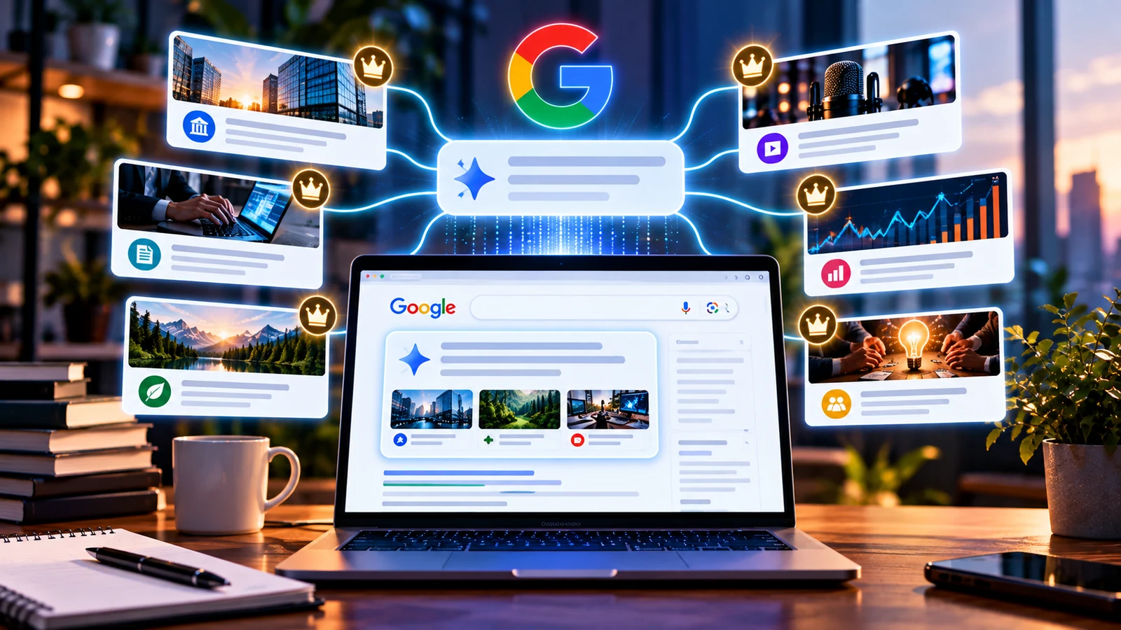 Google-Suche mit AI Overview und hervorgehobenen bevorzugten Quellen als Symbol für wiederkehrende Marken- und Publisher-Sichtbarkeit in der KI-Suche